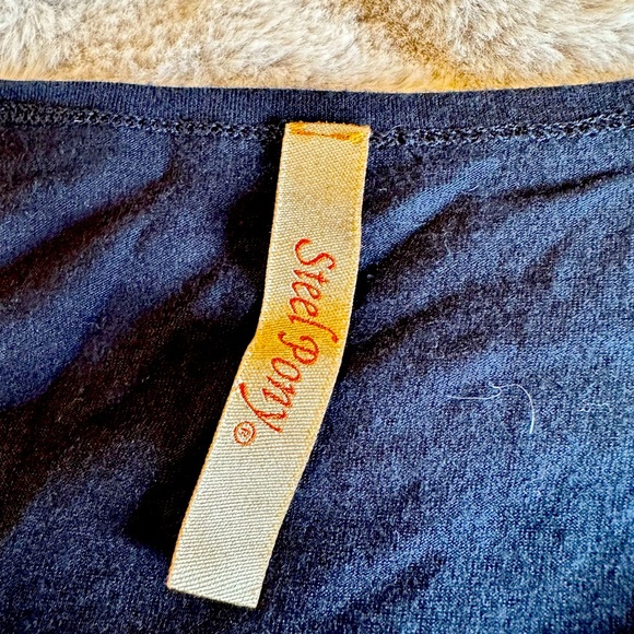 Steel Pony black distressed Shirt with fun accents size small - Picture 3 of 6